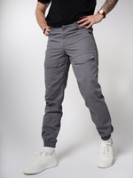 Брюки карго с передними карманами Город Горький серый графит