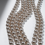 Хрустальный жемчуг, оттенок "Crystal Platinum", шар 12мм, улучшенное покрытие