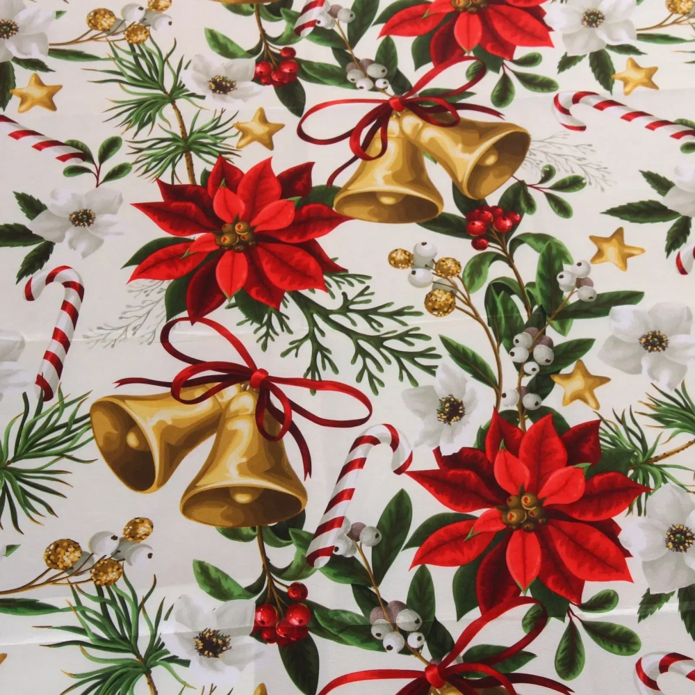 Скатерть 150*180 см «Новогодние колокольчики»