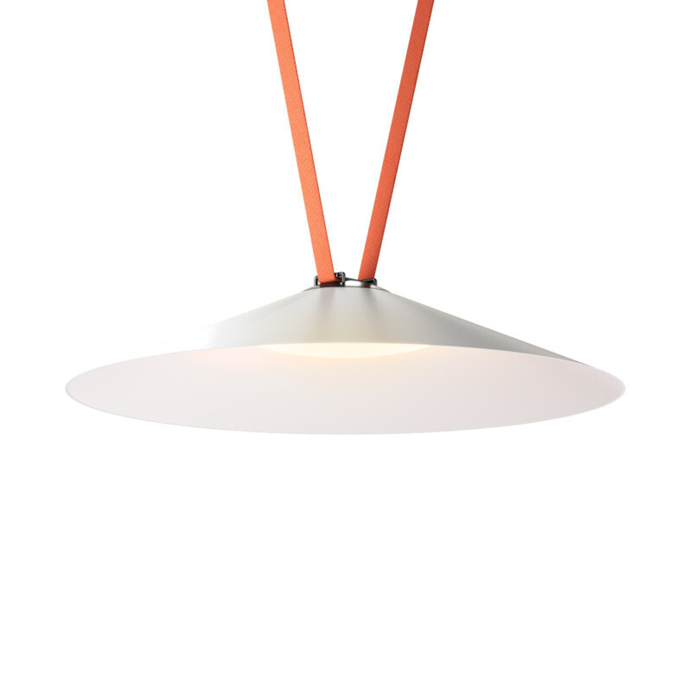 DK5569-WH+BK Cветильник для трека-ремня Belty, серия Flow, со светодиодом, D600*H122мм, 48V DC, 24W, RA90, 120°, 3000K, IP20, белый с черным, алюминий