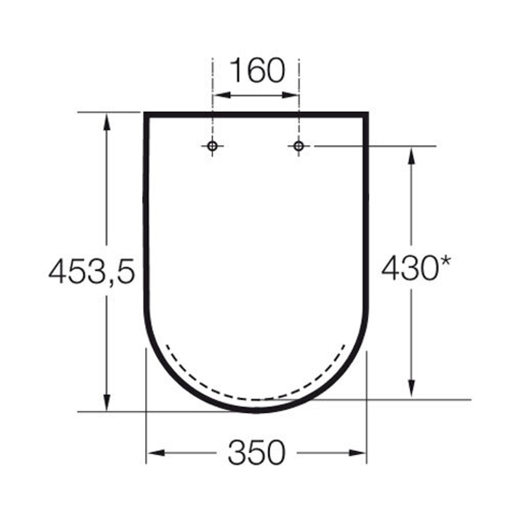 Крышка для унитаза лакированная c soft close ROCA GAP
