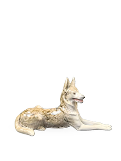 Фарфоровая статуэтка "Немецкая овчарка" (ЛФЗ)