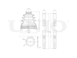 Пыльник ШРУСа (к-т) UNIO DUC-30029K
