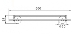 Полка стеклянная для ванной Haiba HB8307