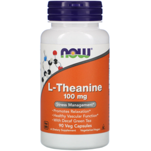 NOW L-Theanine 100 мг 90 вегетарианских капсул