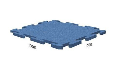 Rubblex Active Puzzle 100х100х1,5 см 65ШОР Синее