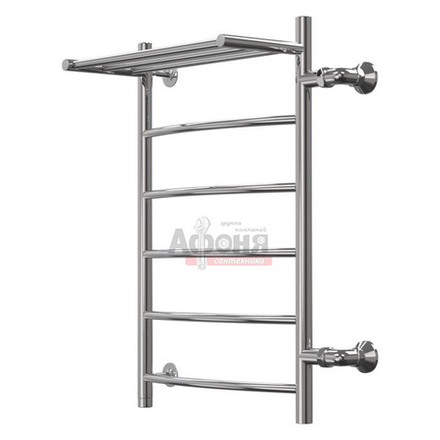 Полотенцесушитель Классик 2 с полкой  50*100 ф1" 7 перекладин (К-боковое 50, Дуга , Справа)   06999