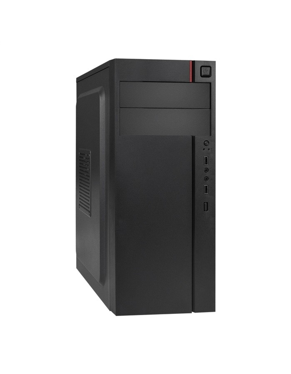 Exegate EX290172RUS Корпус Miditower ExeGate AA-440 (ATX, без БП, 2*USB, аудио, черный)