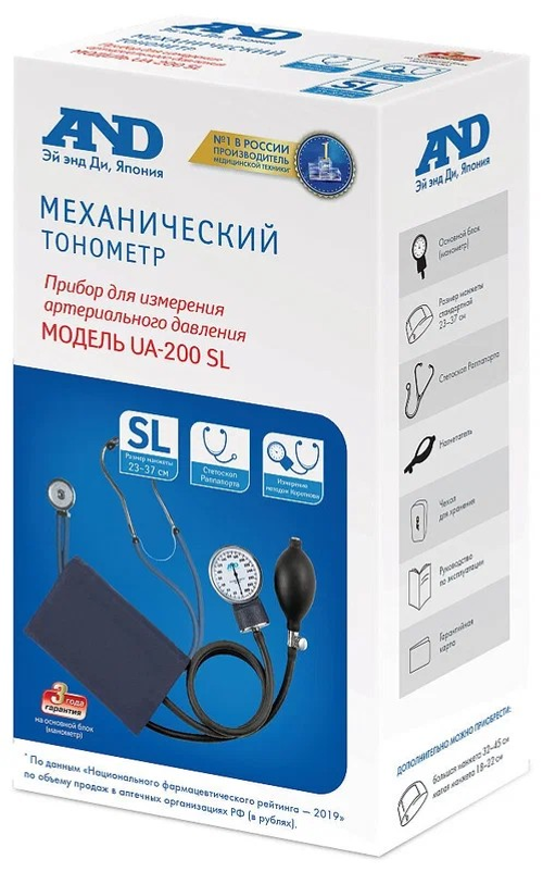 Тонометр AND UA-200SL механический 23–37 см