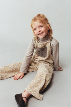 ZARA ДЛИННЫЙ ВЕЛЬВЕТОВЫЙ КОМБИНЕЗОН С ЦВЕТОЧНЫМ ПРИНТОМ, РЫЖЕВАТО-КОРИЧНЕВЫЙ