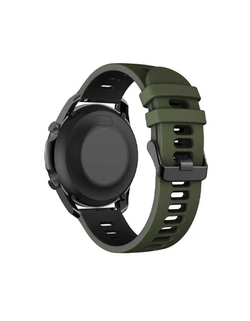 Ремешок 22 мм для GARMIN FR 255, 265, 45, Venu 2, Vivoactive 4 / SUUNTO 5, 9 Peak / COROS Apex 2 Pro, Apex Pro, Apex46mm , Pace 3 (Хаки/Черный)