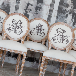 Стул Объект мечты Монограмма буквы A