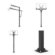 Баскетбольная стойка стационарная UNIX Line B-Stand-TG PRO 72&quot;x42&quot; R45 H230-305 см