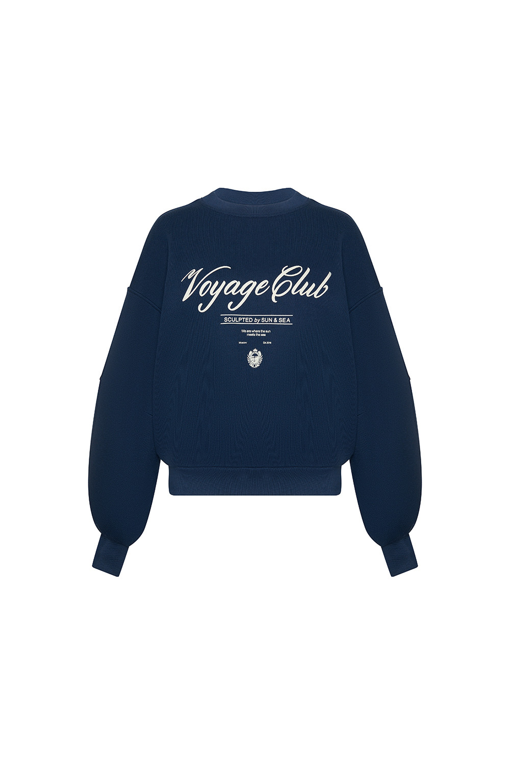 Свитшот с принтом Тёмно-синий