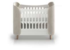 Кроватка KIDI Soft mini cпальное место 60*120 см антивандальная ткань (молочный)