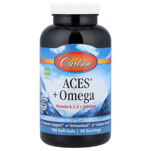 Carlson, ACES® + омега, 180 капсул