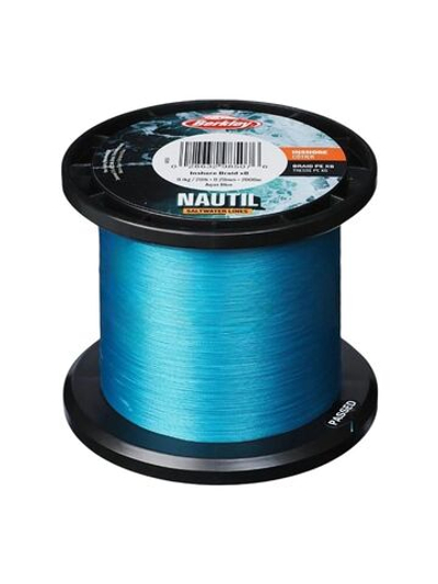Шнур плетеный для рыбалки Berkley Nautil Braidx8 Aquablue (голубой), 150 м, 0,14 мм, 6,8 кг