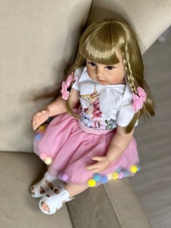 Кукла Реборн виниловая 55см в пакете (FA-126)