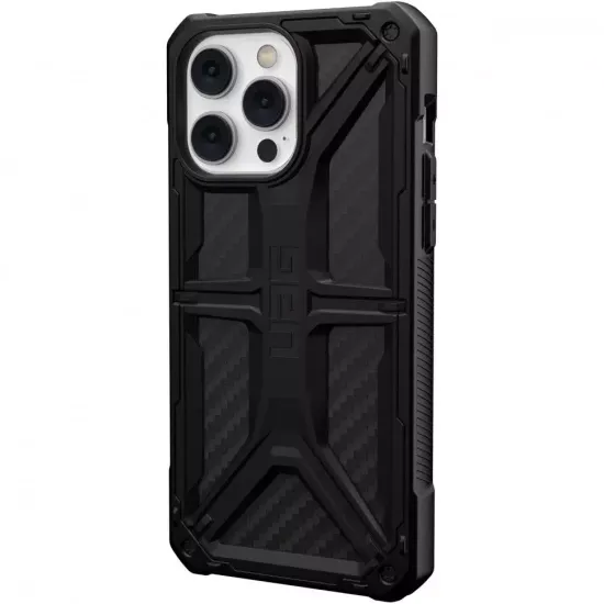 Чехол Uag Monarch для iPhone 14 6.1" Pro, цвет карбон (Carbon Fiber)