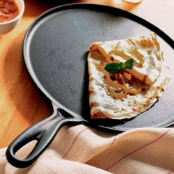 Le Creuset Сковорода для блинов чугунная, 27 см, вишня.