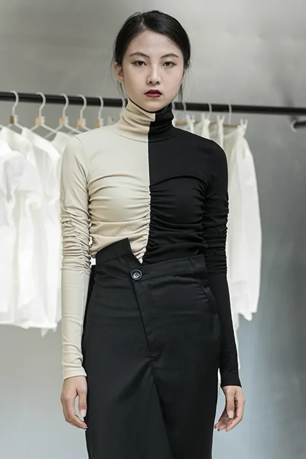 Плиссированная водолазка «MARZ»