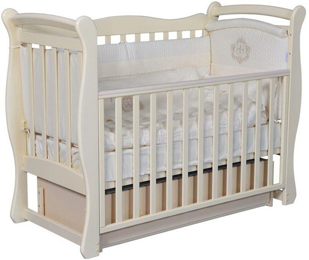 Детская кроватка Антел Julia-1 (маятник универсальный) белый