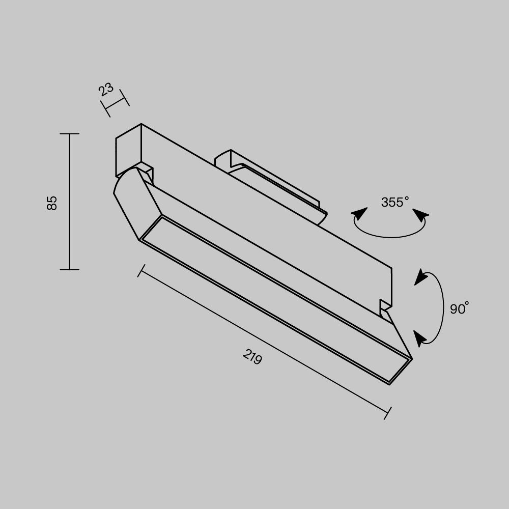 Трековый однофазный светодиодный светильник Maytoni Unity   TR223-1-12WCCT-W-W