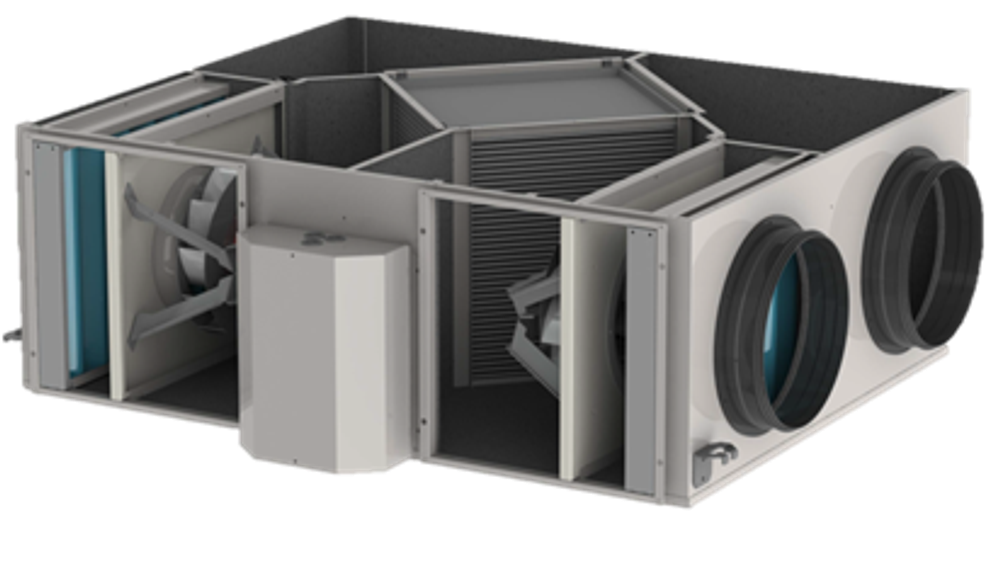 Компактная моноблочная вентиляционная установка ROYAL Clima RCE-1020-P SP. Lite EC