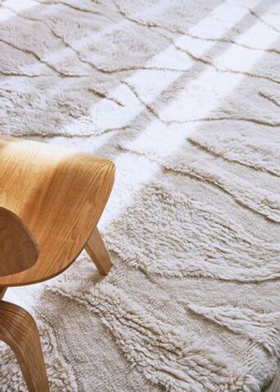 Шерстяной стираемый ковер Lorena Canals Enkang Ivory L (170 x240 см)