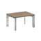 Onix Direct Lux Стол журнальный П-обр. м/к M-O.MP-SJ-1 Дуб Аризона/Нержавеющая Сталь/Хром 780*600*45