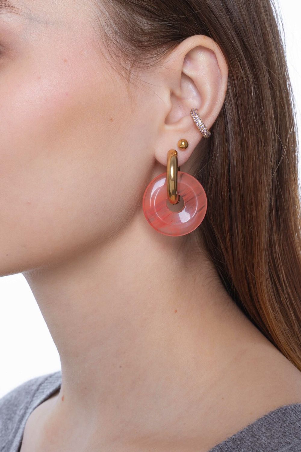 Подвеска Пончик из камня 30 мм Подвеска Пончик из камня 30 мм