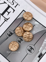 Пуговицы Шан. матовое золото рельефные