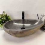 Раковина из речного камня RS-63542 (63*42*16) 0124
