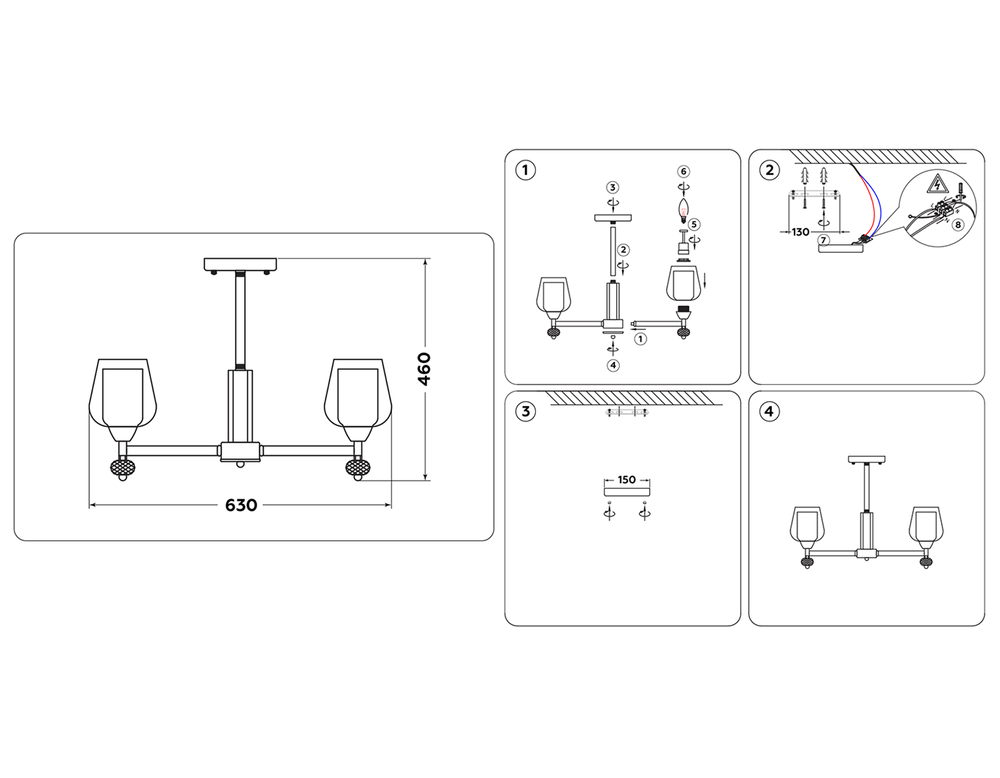 Ambrella Подвесная люстра со сменными лампами Traditional TR3154