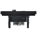 FORTE&PIANO Розетка двойная TV+SAT FP138M металл черный IEK