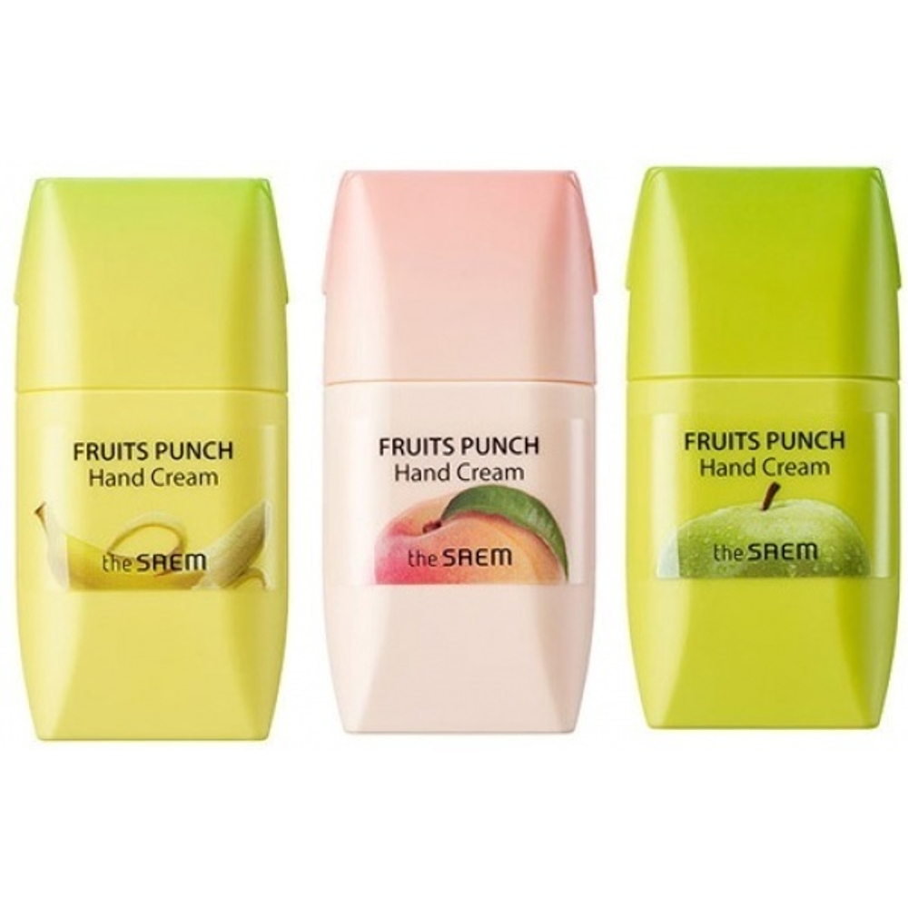 Крем для рук "Банановый пунш" The Saem Fruits Punch Banana Hand Cream