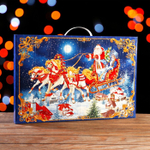 Коробка для адвент календаря "Снежный праздник", 47,5 х 32 х 4 см