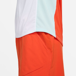 Мужское теннисное поло Nike Dri-Fit Slam T-Shirt Men - White, Orange