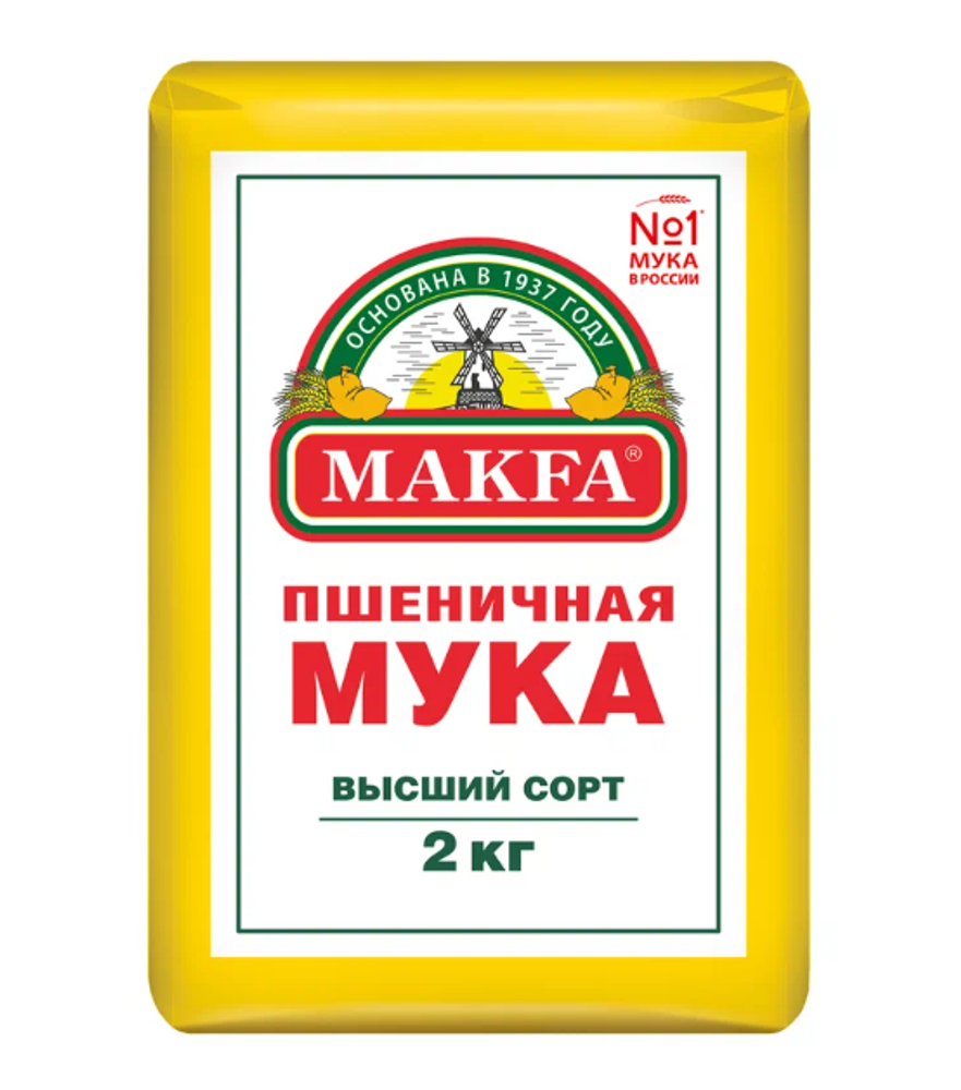 Мука МАКФА пшеничная в/с 2 кг