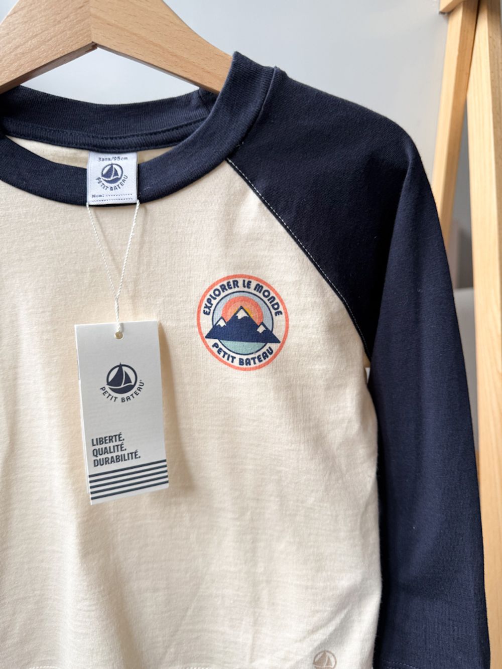 Хлопковый лонгслив Petit Bateau, 98