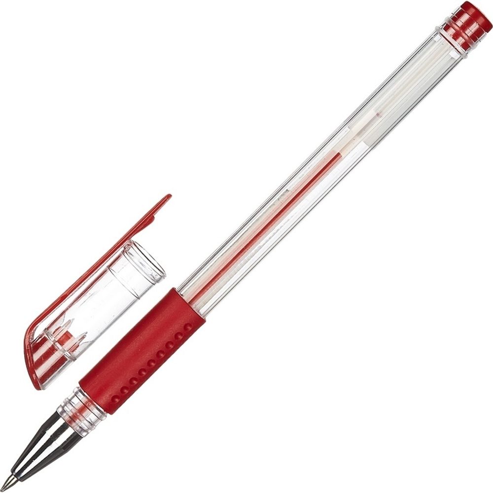 Ручка гелевая АТТАШЕ Экономи 0,3-0,5 мм красная (901704)