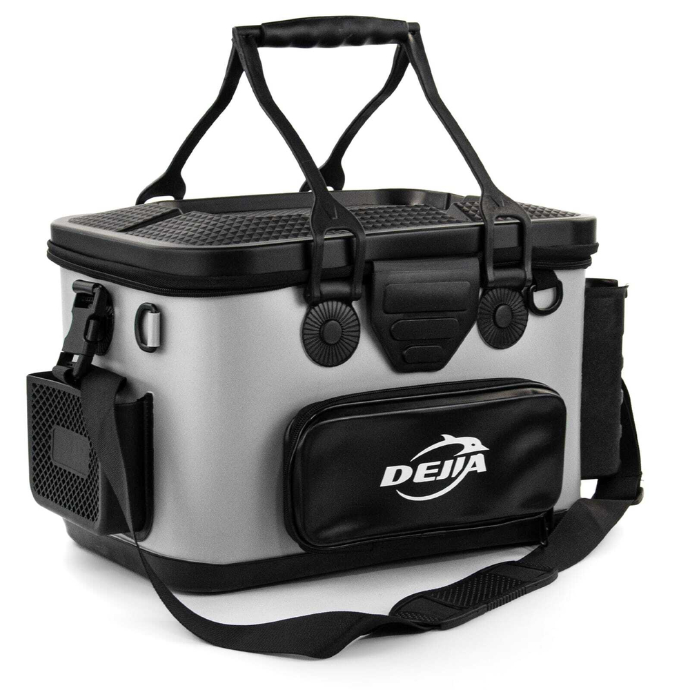 Сумка для рыбы жесткая, средняя (40см), Серый