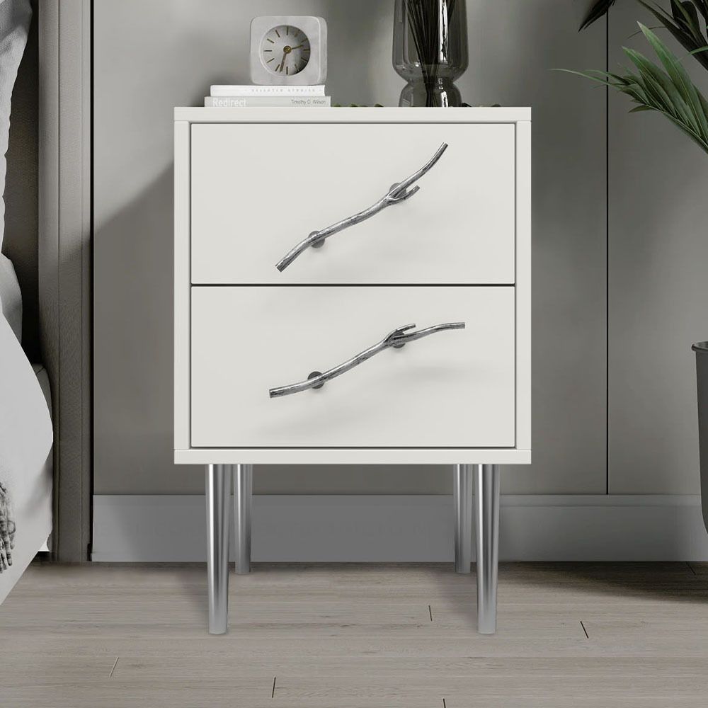 Тумба Арт Колор matte Стайл Сильвер Белый опал матовый