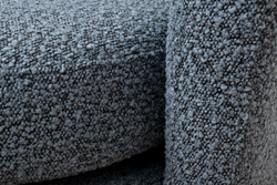 Кресло вращающееся 76x76x76см Garda Decor Napoli букле темно-серое