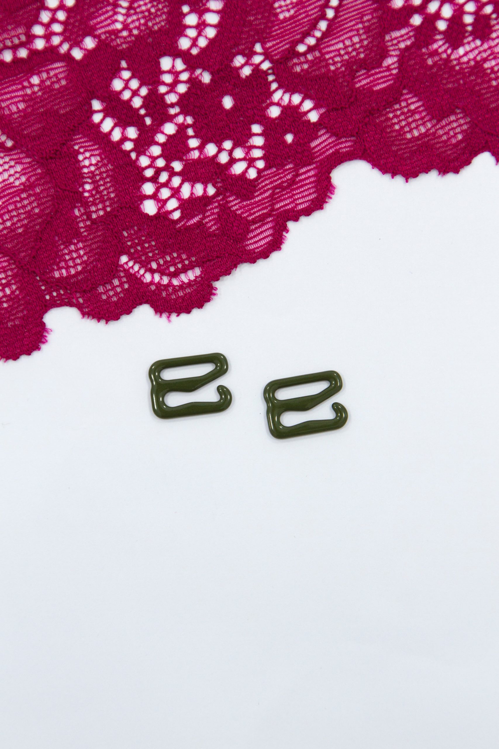 Кольцо, регулятор, крючок для бюстгальтера хаки 1 см