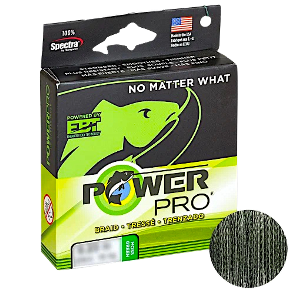 Шнур Power Pro Moss Green 92м 0.15мм 9кг 21100100100ME