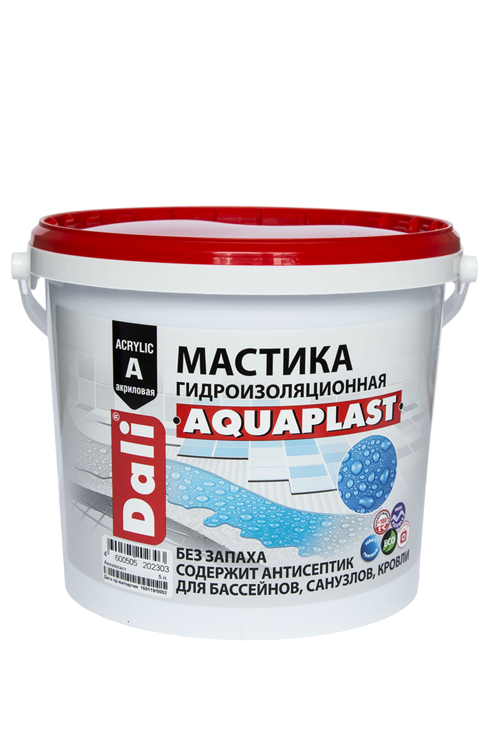 МАСТИКА "DALI  АКВАПЛАСТ"   9 Л (1) "РОГНЕДА"