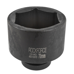 Головка ударная глубокая 70мм 1''6гр RockForce##Rock FORCE RF-48510070