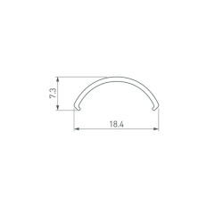 Экран ROUND-D20-2000 OPAL-PM (Arlight, Пластик) 039490