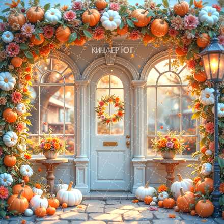 Фотофон "Осенний фасад" арт. ФФ906-40